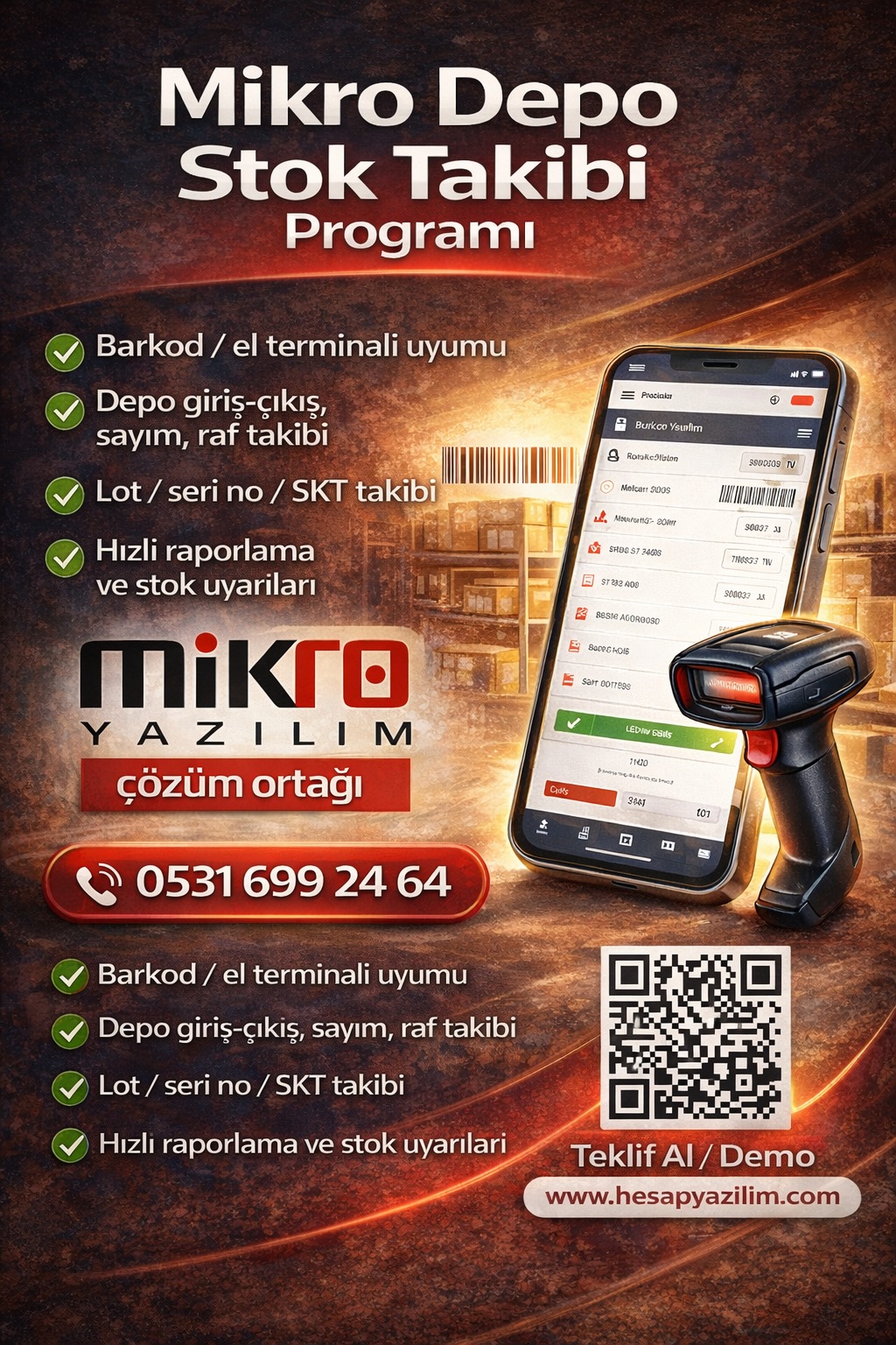 mikro depo stok takibi programı