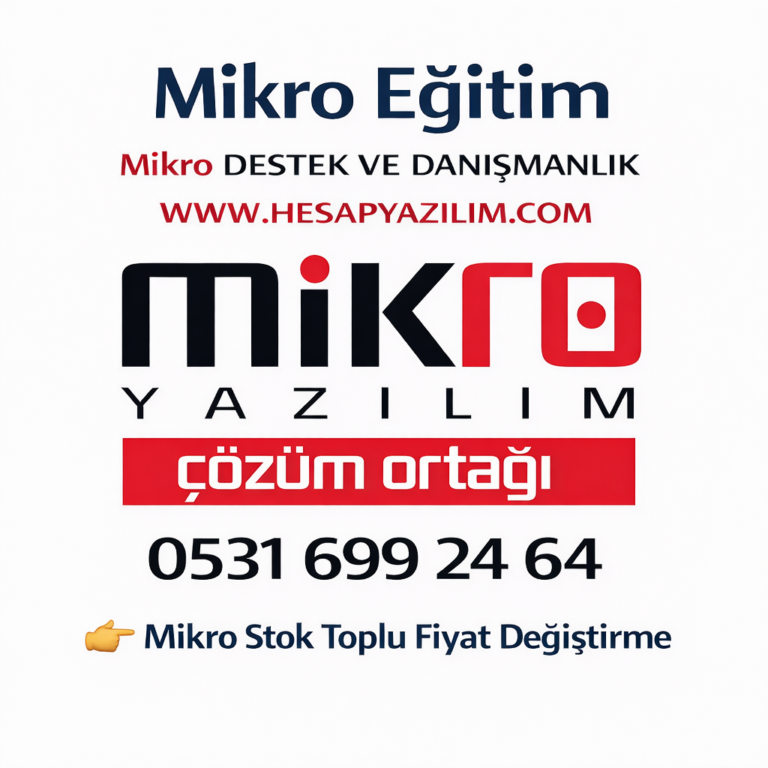 Mikro Stok Toplu Fiyat Değiştirme