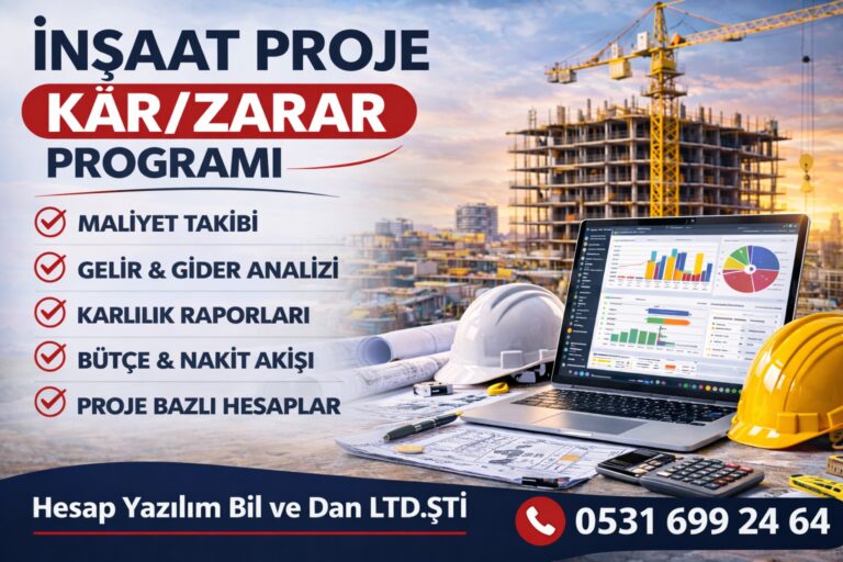 inşaat proje kar zarar programı