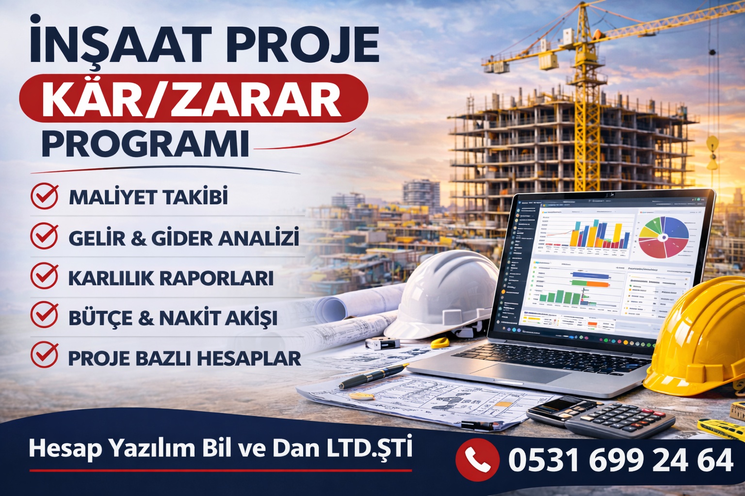 inşaat proje kar zarar programı