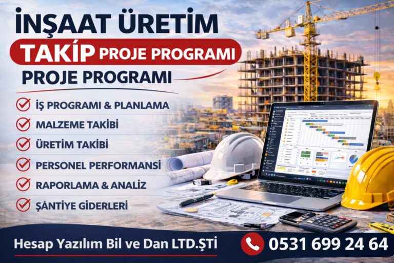 inşaat üretim takip proje programı