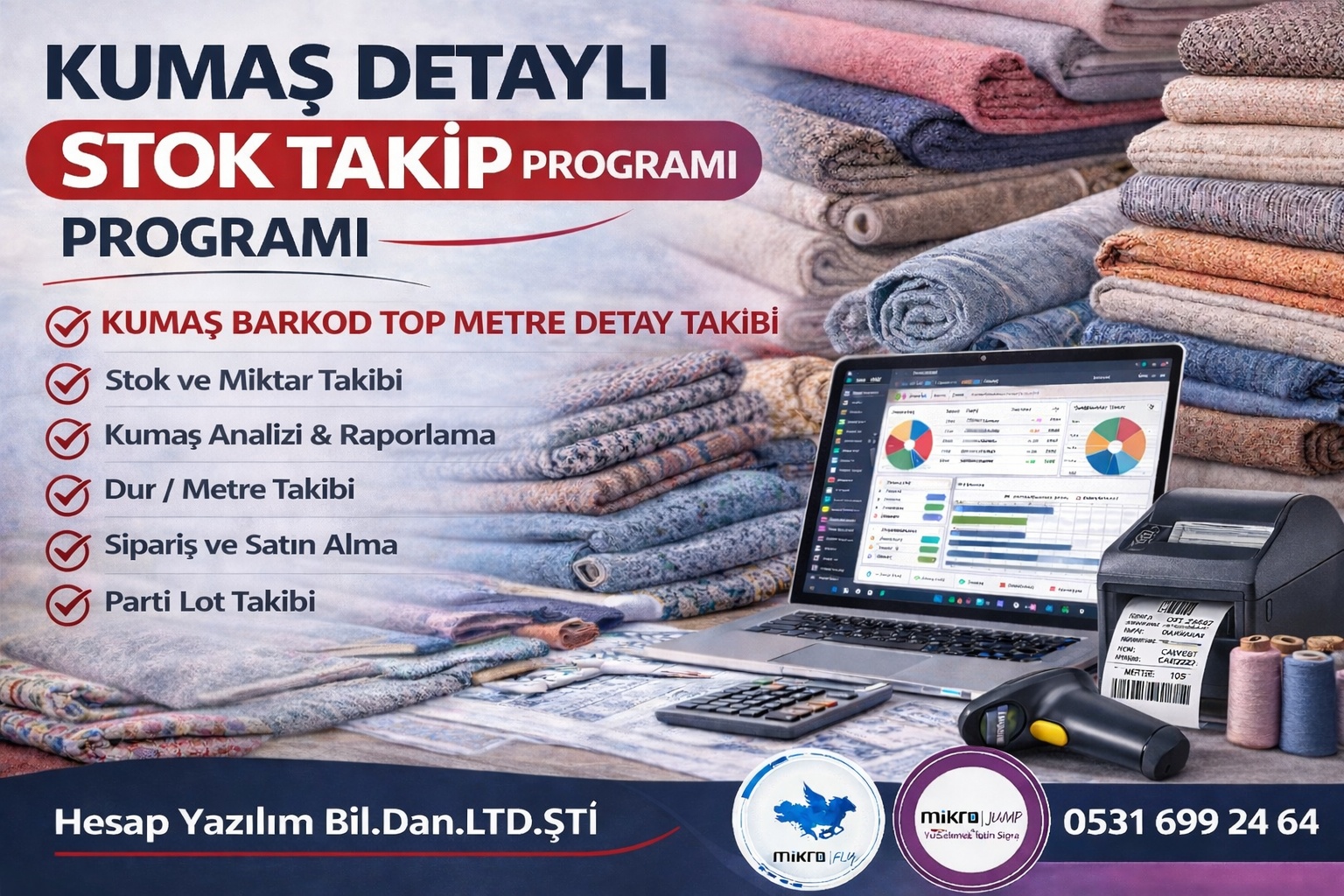 kumaş detaylı stok takip programı