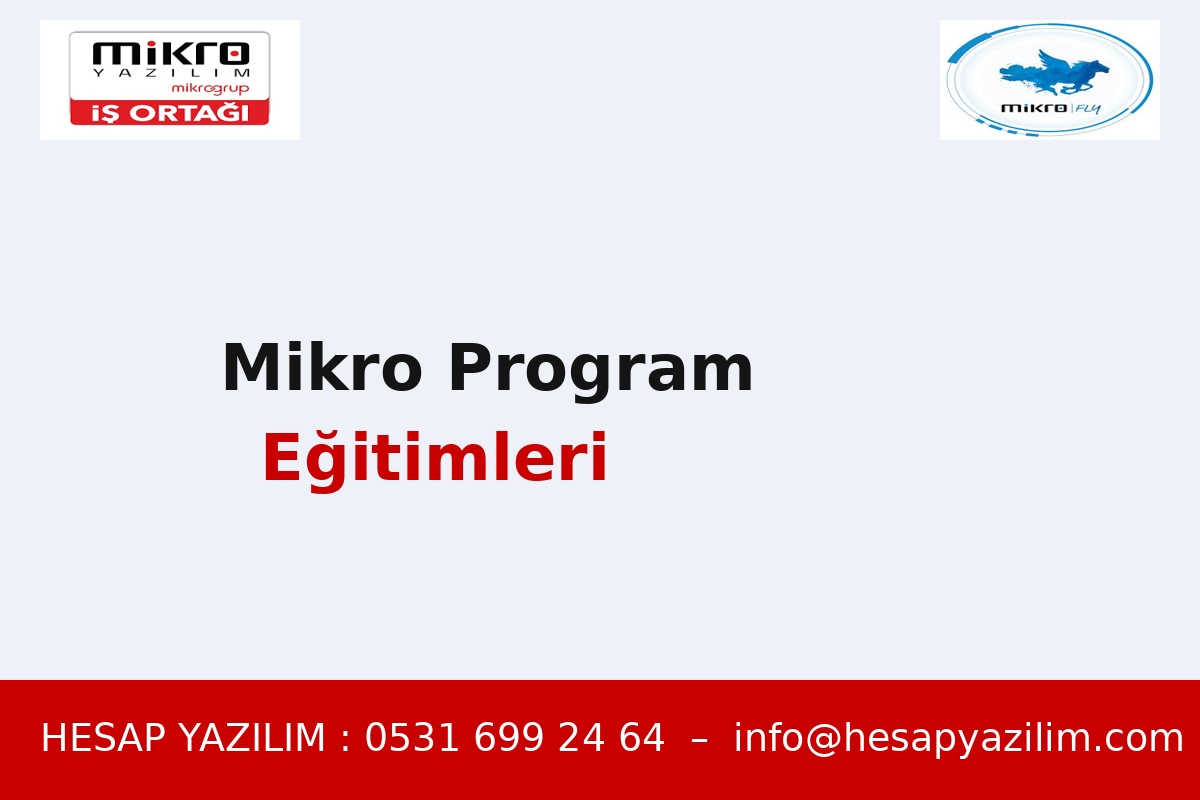 mikro program eğitimleri