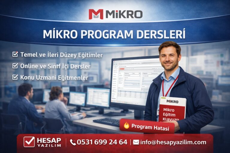 mikro program dersleri