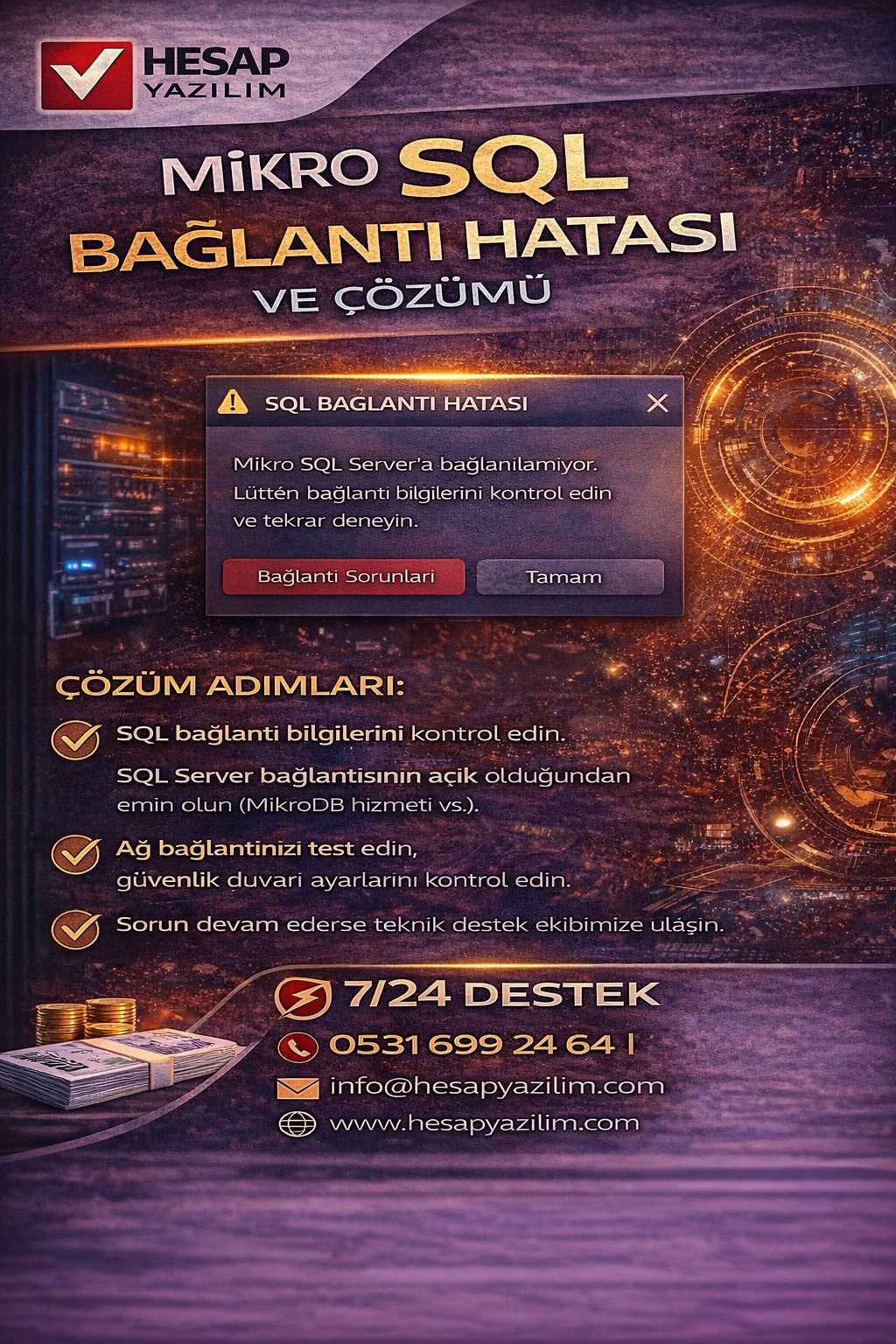 Mikro SQL Bağlantı Hatası ve Çözümü