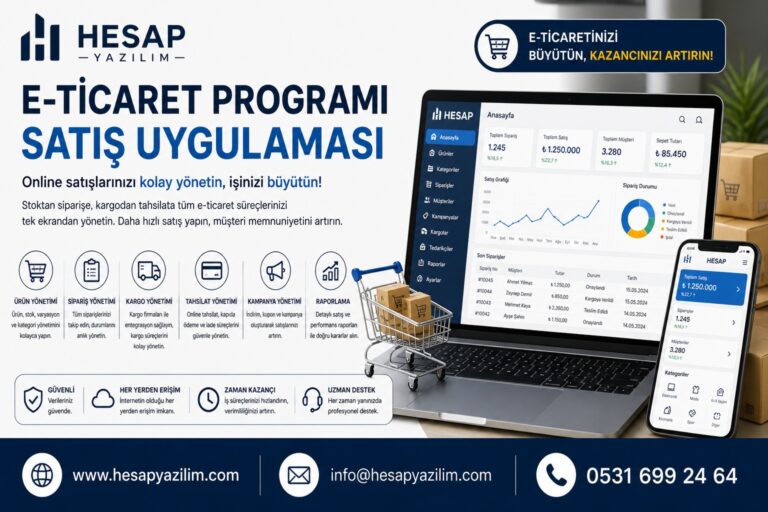 e-ticaret programı satış uygulaması