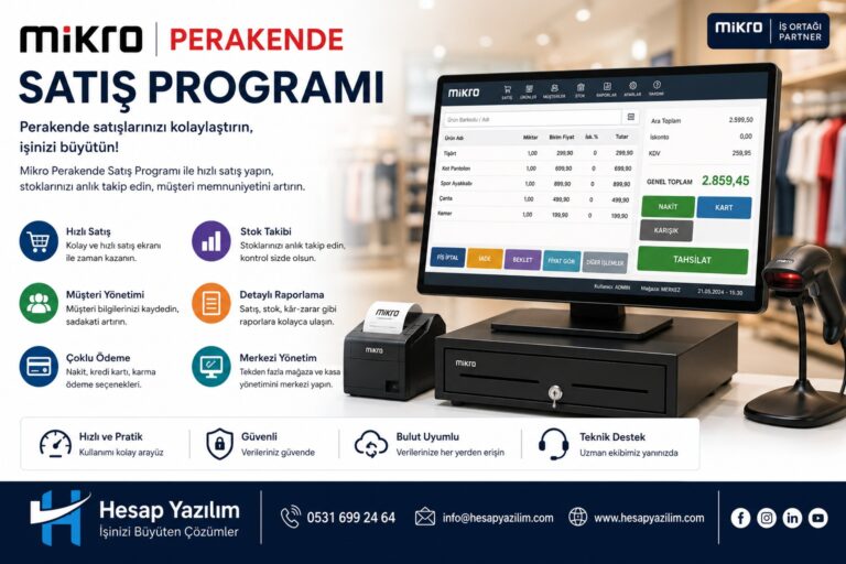 Mikro yazılım mikro perakende satış programı