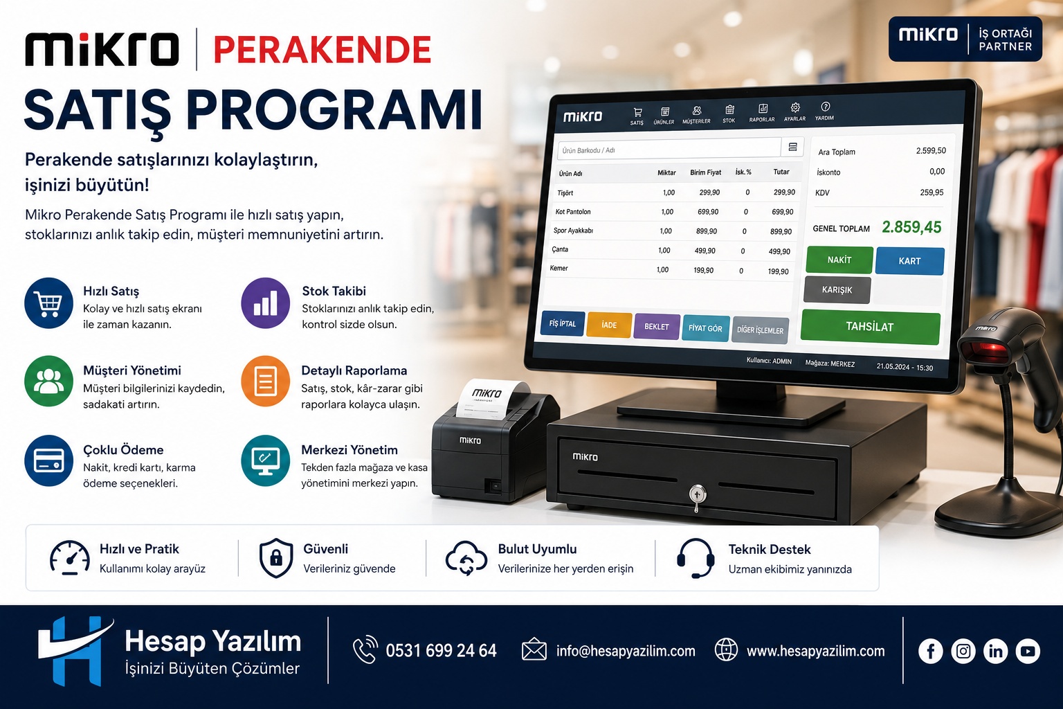 Mikro yazılım mikro perakende satış programı