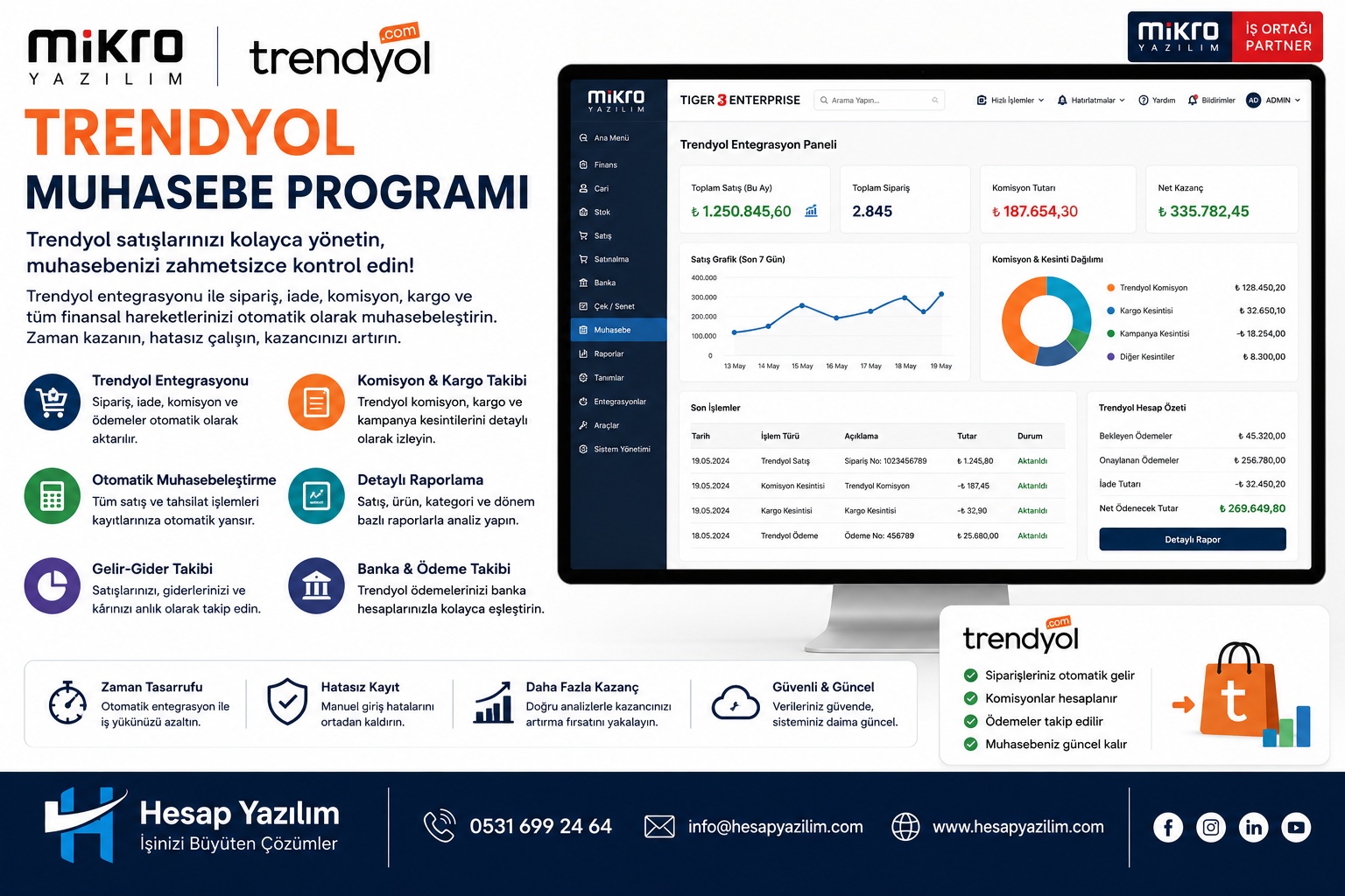 Mikro yazılım trendyol muhasebe programı